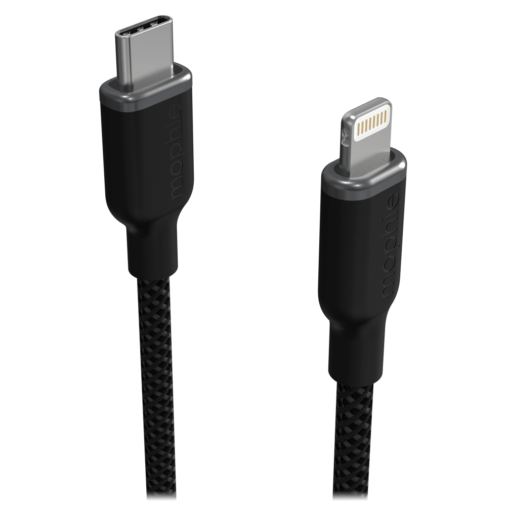 Wholesale cell phone accessory mophie - USB C to Apple Lightning Cable 3ft - Black