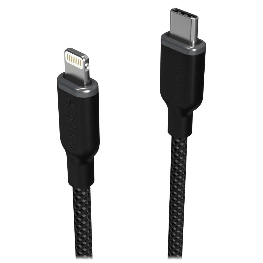 Wholesale cell phone accessory mophie - USB C to Apple Lightning Cable 3ft - Black