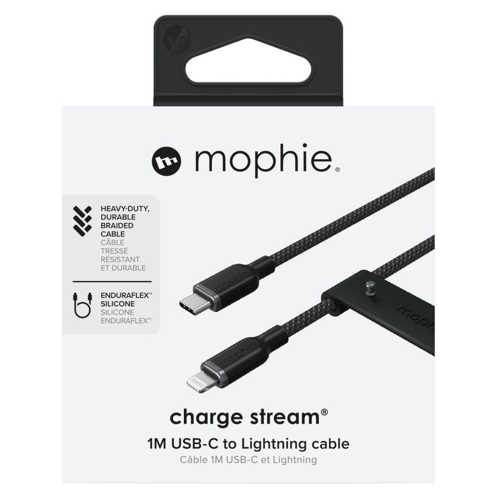 Wholesale cell phone accessory mophie - USB C to Apple Lightning Cable 6ft - Black