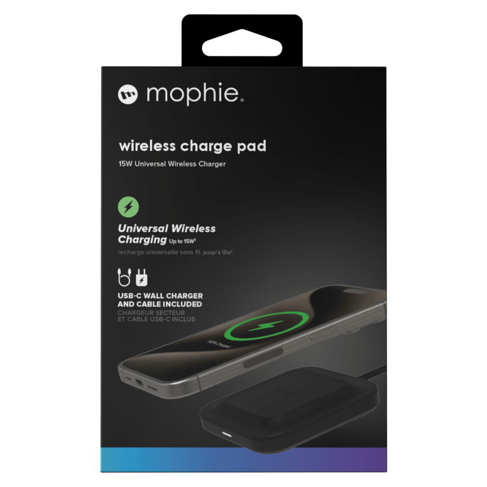 Wholesale cell phone accessory mophie - Universal Wireless Charging Pad 15W - Black