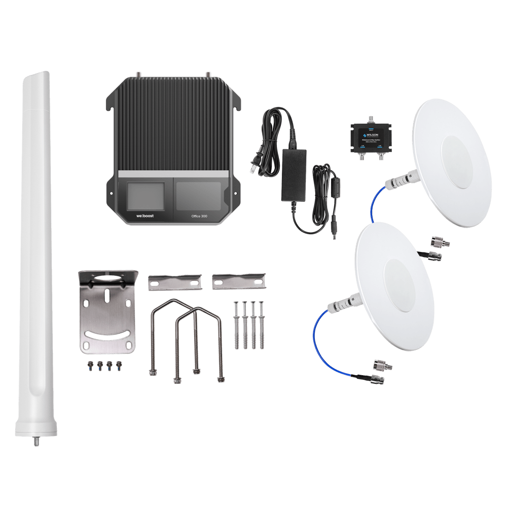 Wholesale cell phone accessory weBoost - Installed Office 300 Cellular Signal Booster Kit -