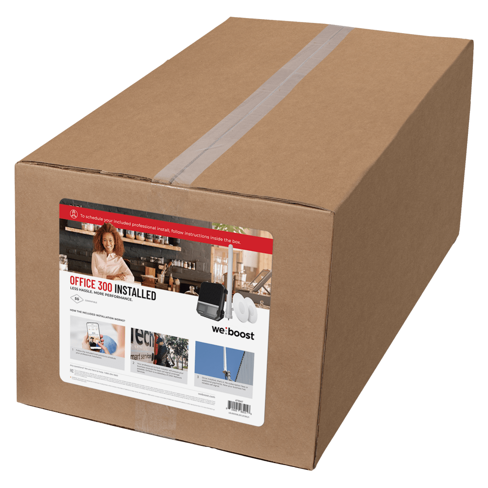 Wholesale cell phone accessory weBoost - Installed Office 300 Cellular Signal Booster Kit -