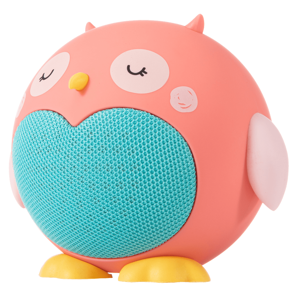 Wholesale cell phone accessory Planet Buddies - Owl Bluetooth Speaker - Pink and White