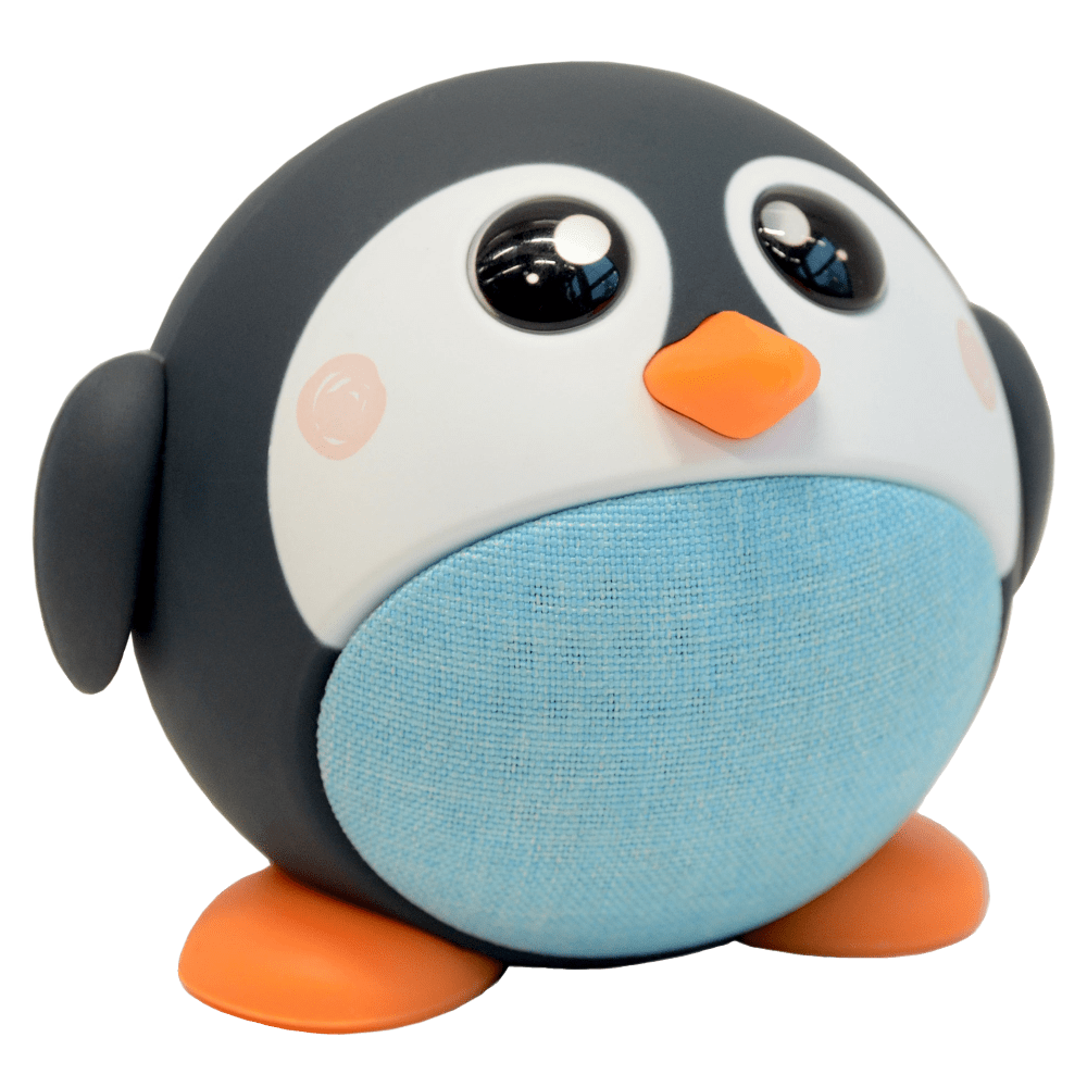 Wholesale cell phone accessory Planet Buddies - Penguin Bluetooth Speaker - Black and White
