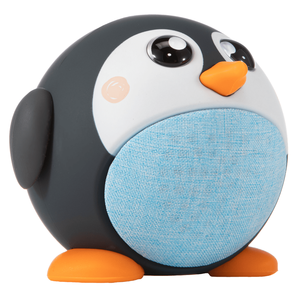 Wholesale cell phone accessory Planet Buddies - Penguin Bluetooth Speaker - Black and White