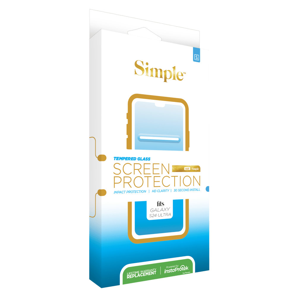 Wholesale cell phone accessory Simple - Tempered Glass Screen Protector for Samsung Galaxy