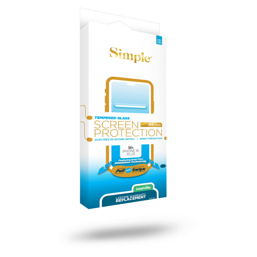 Wholesale cell phone accessory Simple - Guided Tempered Glass Screen Protector for Apple iPhone