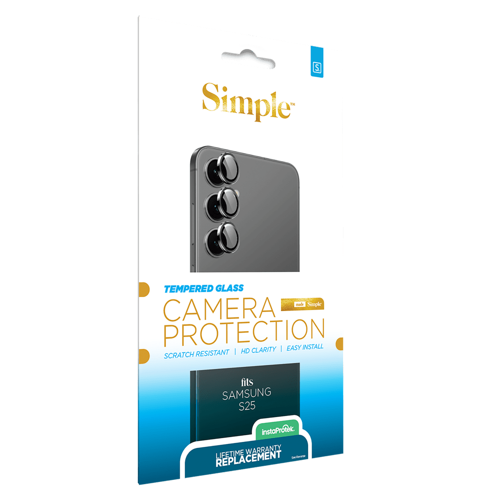 Wholesale cell phone accessory Simple - Camera Lens Protector for the Samsung Galaxy S25 -