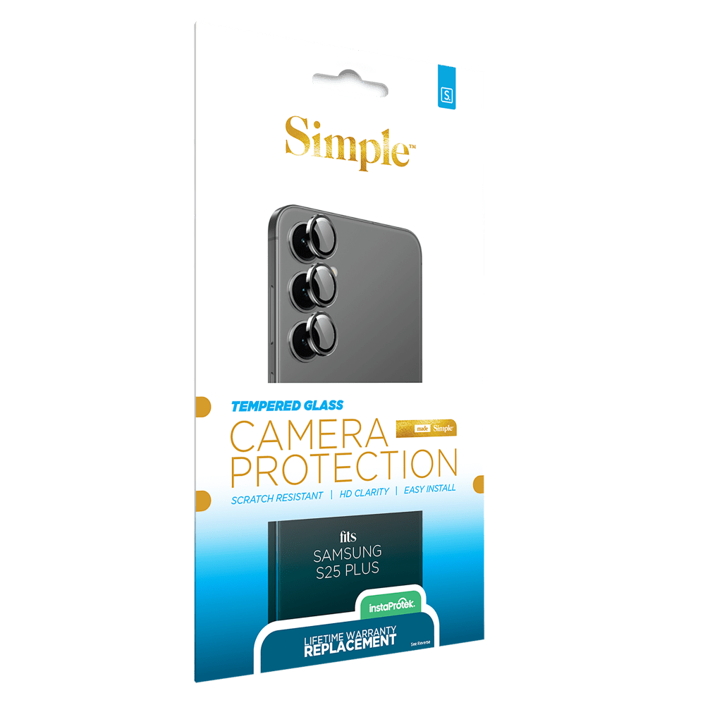 Wholesale cell phone accessory Simple - Camera Lens Protector for the Samsung Galaxy S25 Plus