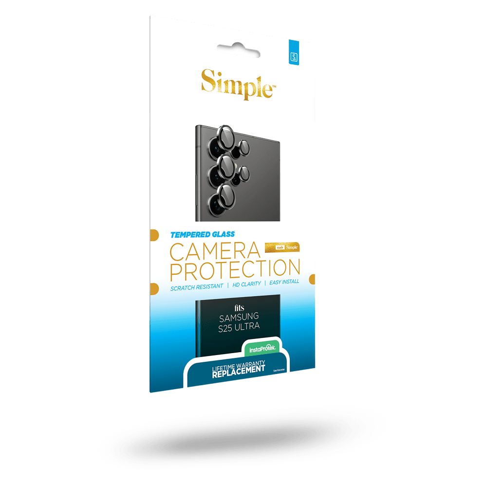 Wholesale cell phone accessory Simple - Camera Lens Protector for the Samsung Galaxy S25 Ultra