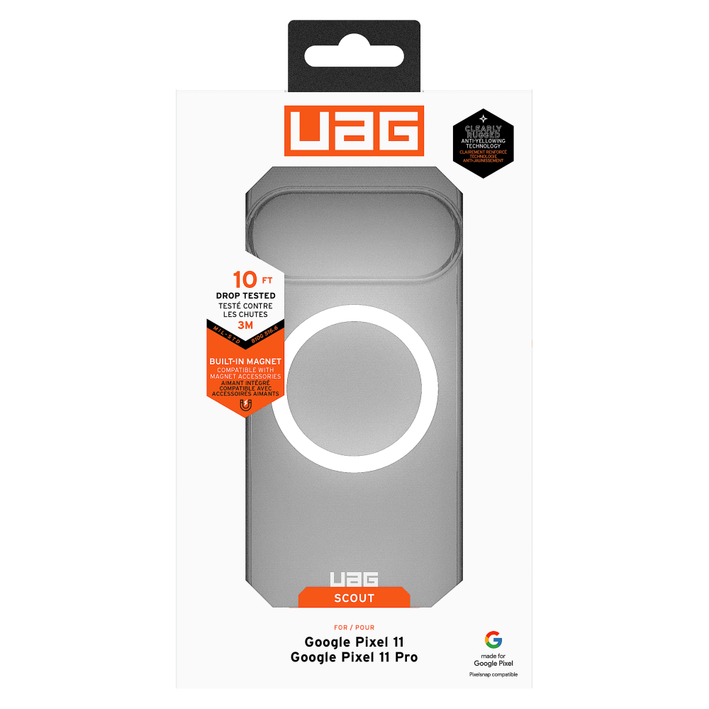 Wholesale cell phone accessory Urban Armor Gear (UAG) - Scout Clear MagSafe Case for Google