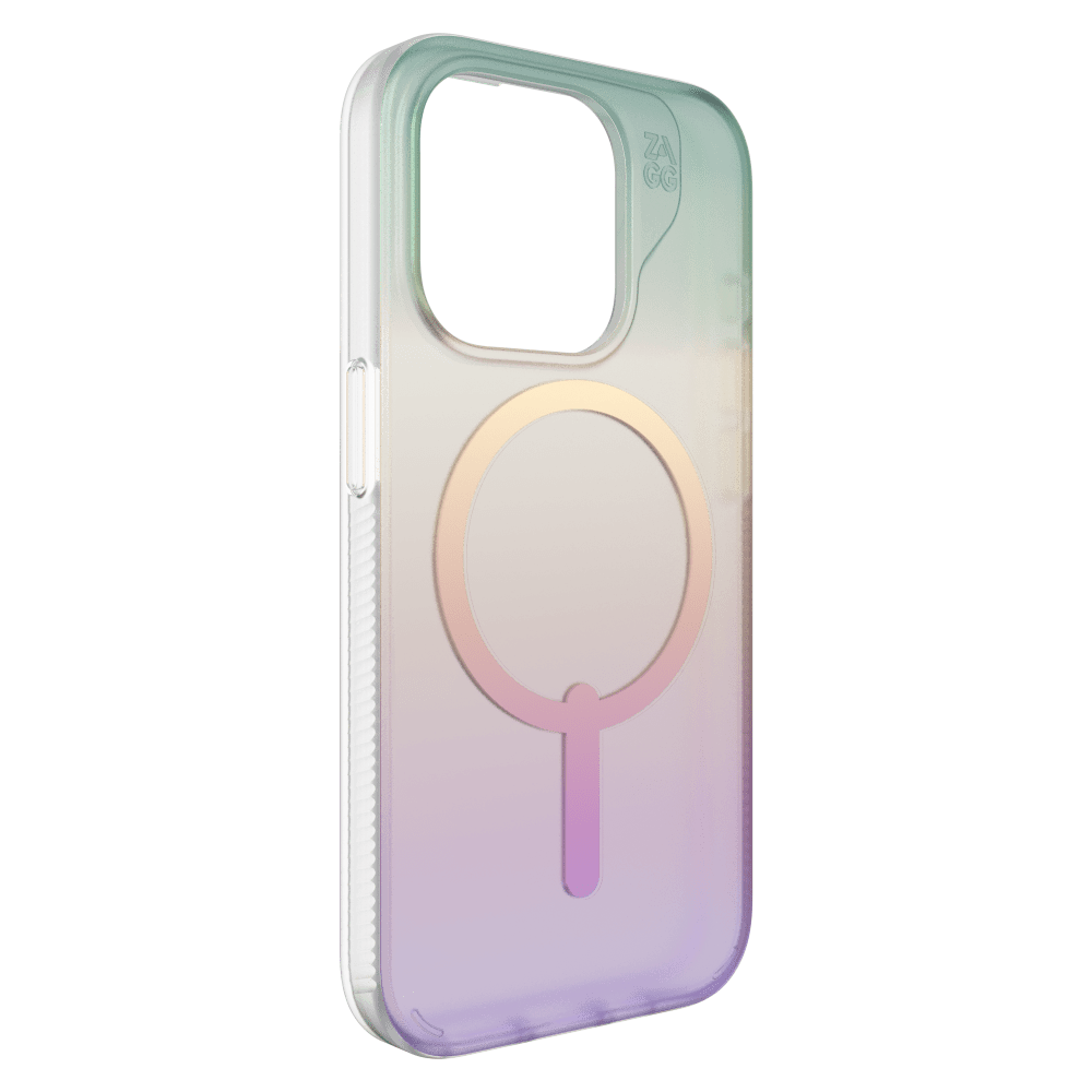 Wholesale cell phone accessory ZAGG - Milan Snap MagSafe Case for Apple iPhone 15 Pro - Iridescent