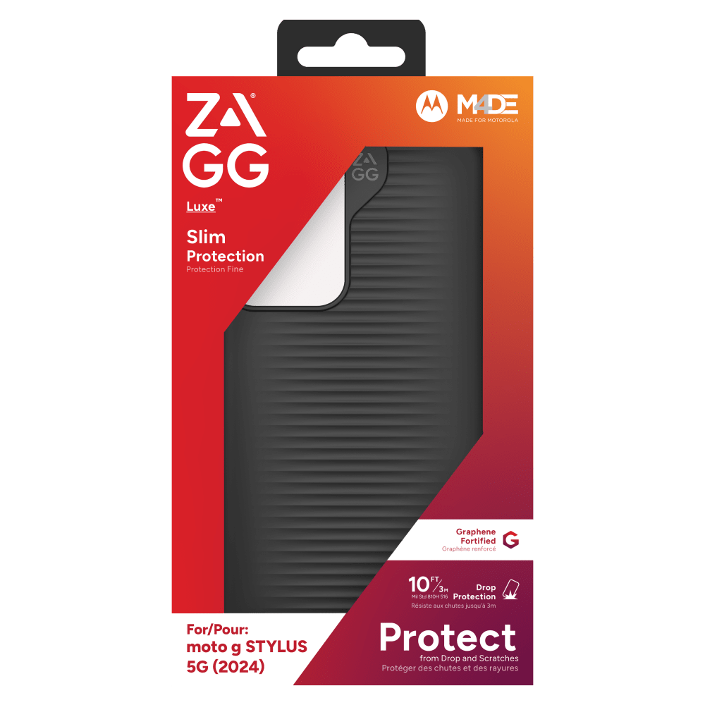 Wholesale cell phone accessory ZAGG - Luxe Case for Motorola Moto G Stylus 5G (2024) - Black