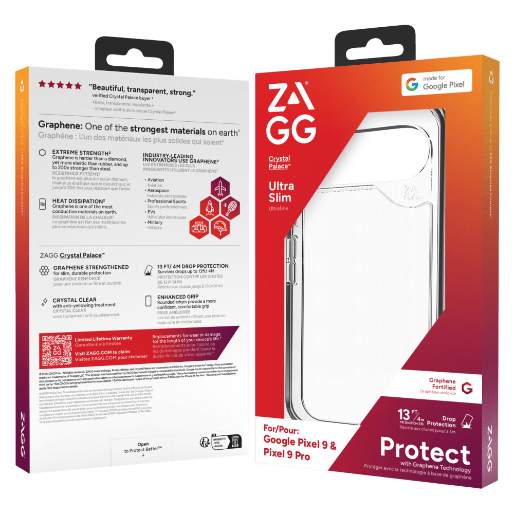 Wholesale cell phone accessory ZAGG - Crystal Palace Case for Google Pixel 9  /  Pixel 9 Pro