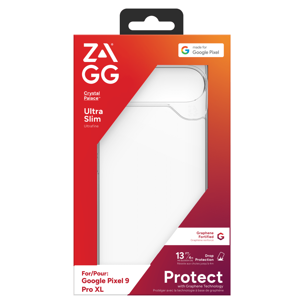 Wholesale cell phone accessory ZAGG - Crystal Palace Case for Google Pixel 9 Pro XL - Clear