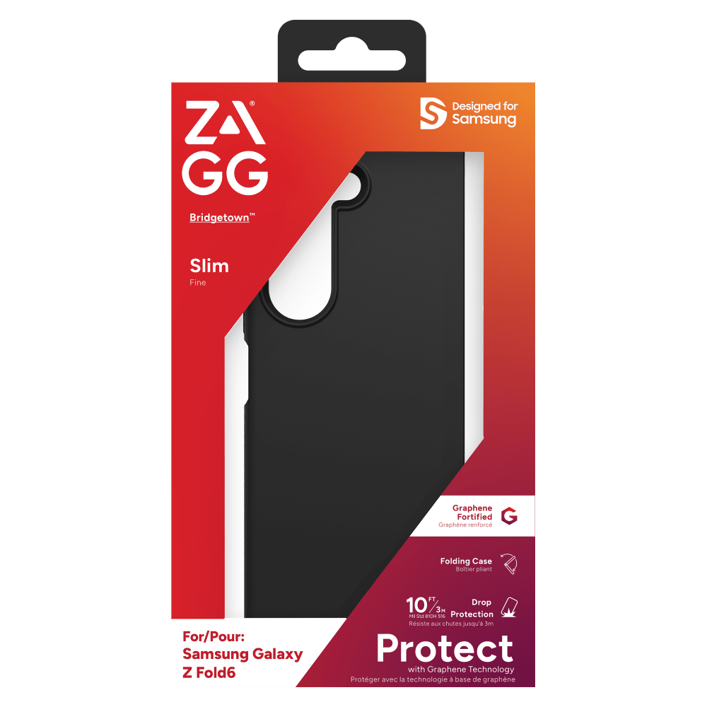 Wholesale cell phone accessory ZAGG - Bridgetown Case for Samsung Galaxy Z Fold6 - Black