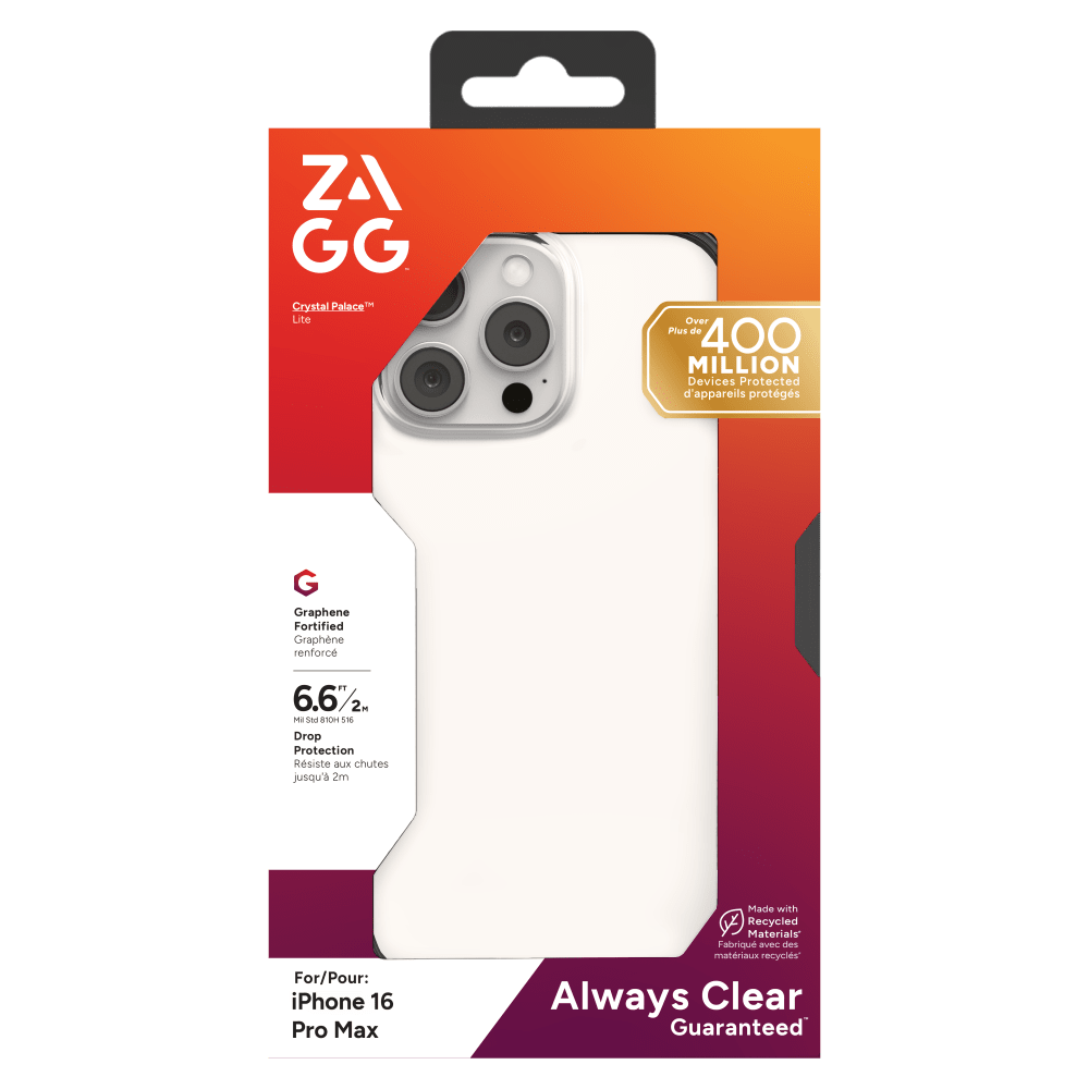 Wholesale cell phone accessory ZAGG - Crystal Palace Lite Case for Apple iPhone 16 Pro Max -