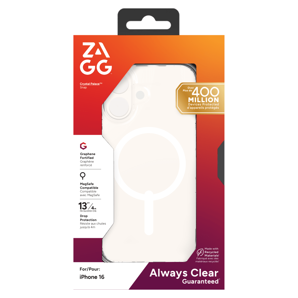 Wholesale cell phone accessory ZAGG - Crystal Palace Snap MagSafe Case for Apple iPhone 16 -
