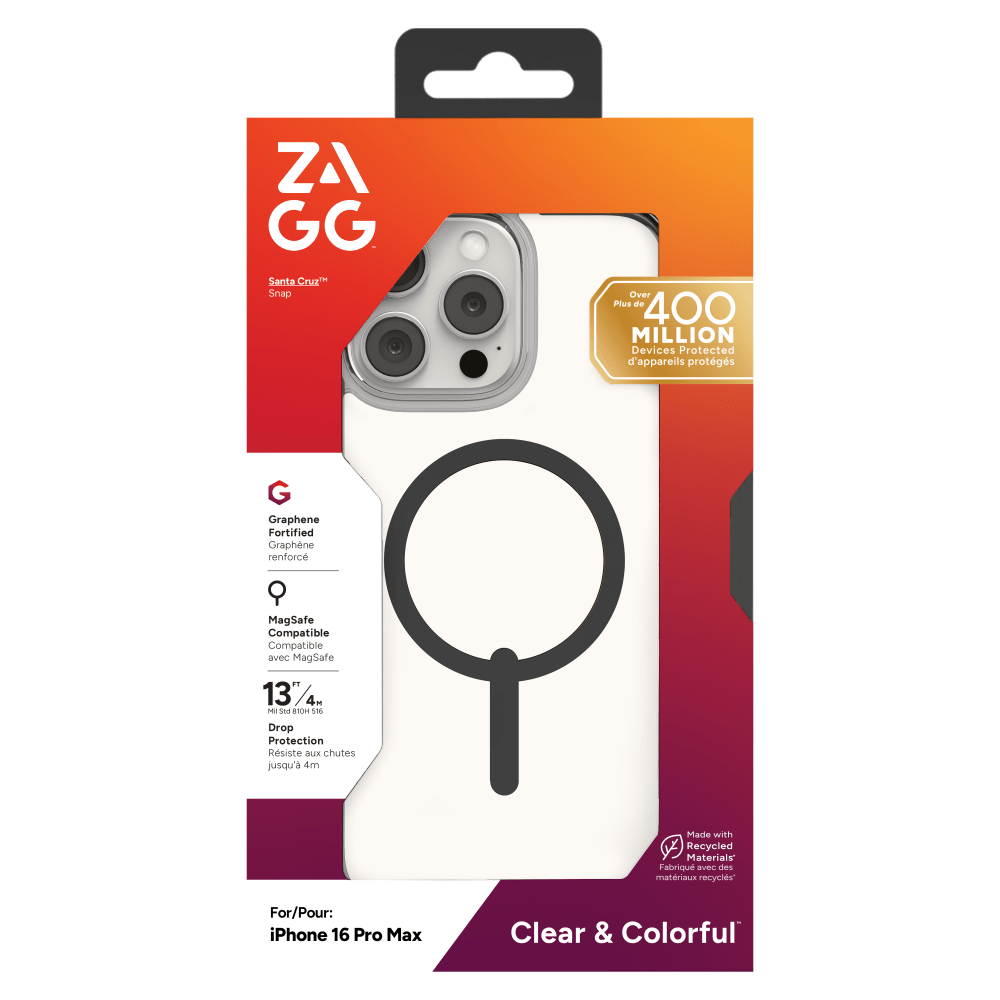 Wholesale cell phone accessory ZAGG - Santa Cruz Snap MagSafe Case for Apple iPhone 16 Pro