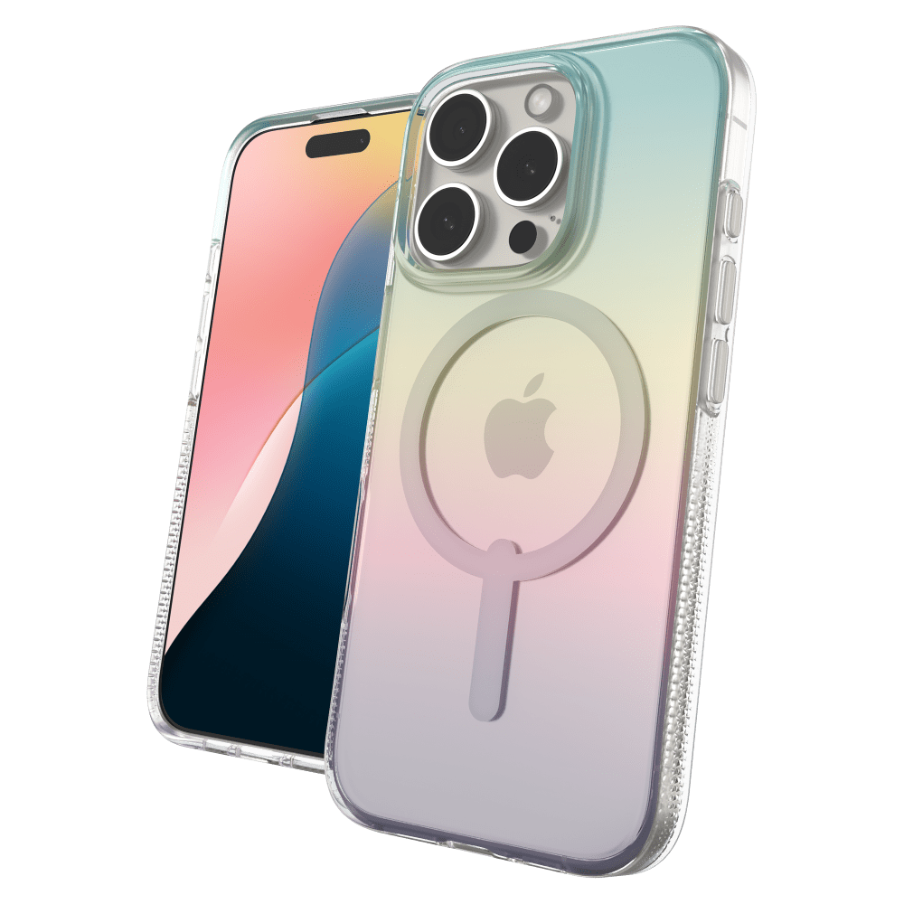 Wholesale cell phone accessory ZAGG - Milan Snap MagSafe Case for Apple iPhone 16 Pro - Iridescent