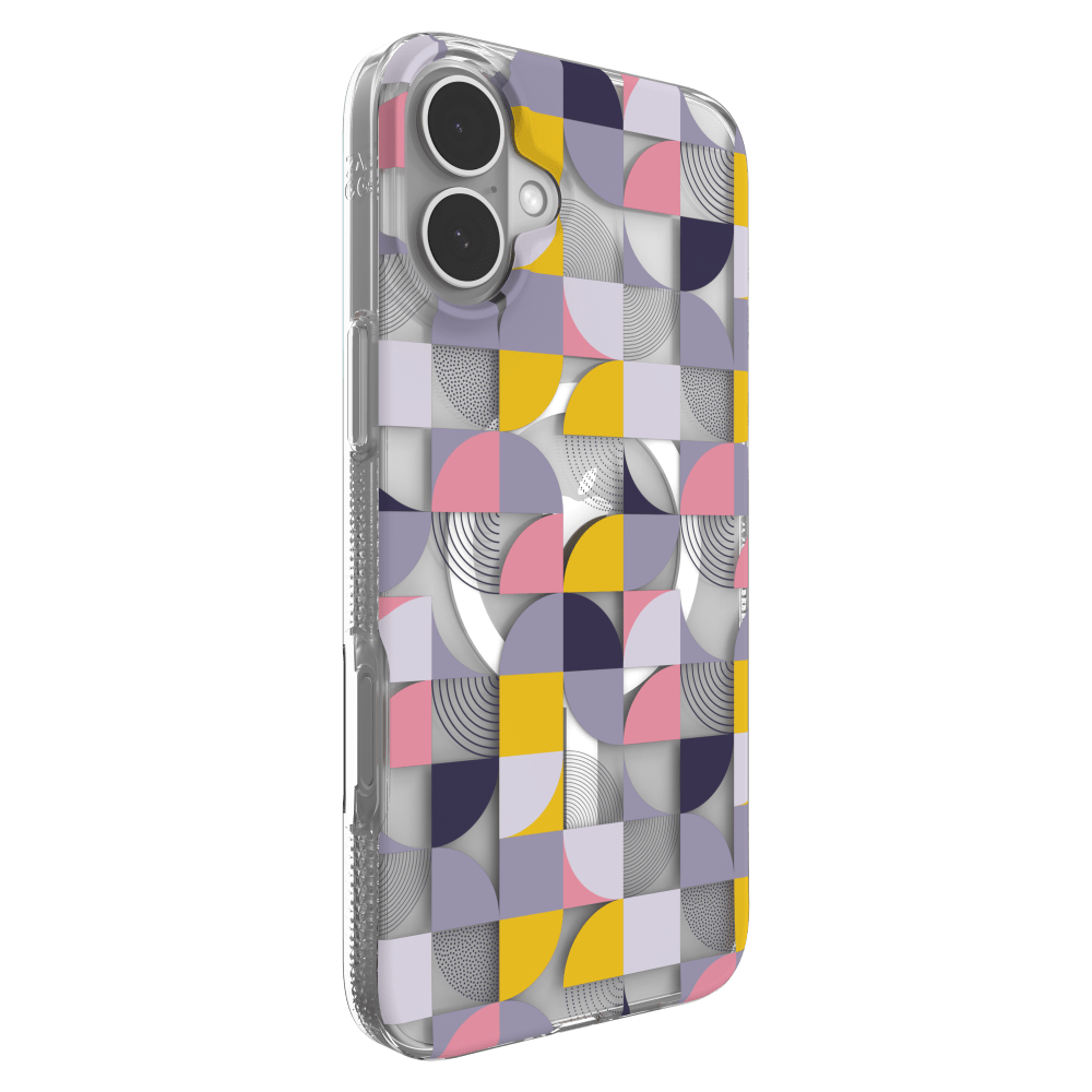 Wholesale cell phone accessory ZAGG - Milan Snap MagSafe Case for Apple iPhone 16 Plus - Geometric