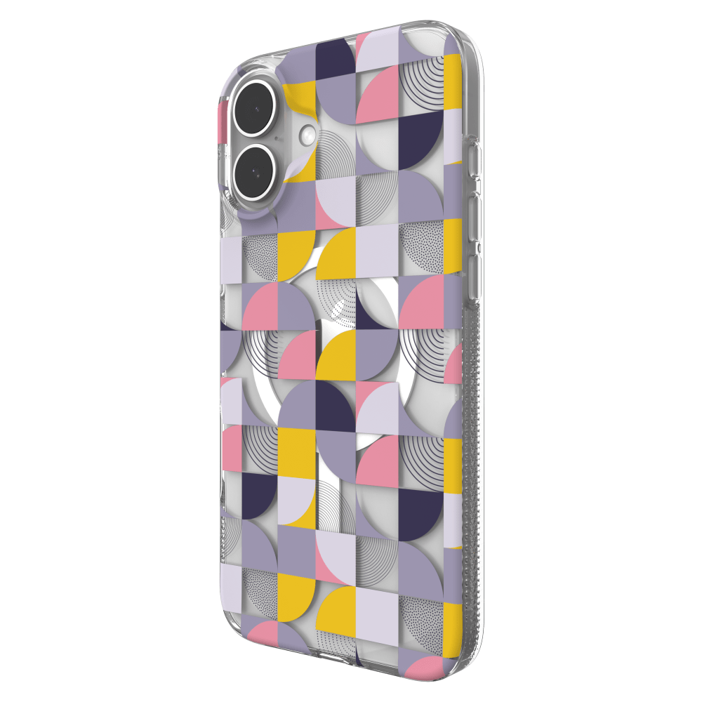 Wholesale cell phone accessory ZAGG - Milan Snap MagSafe Case for Apple iPhone 16 Plus - Geometric