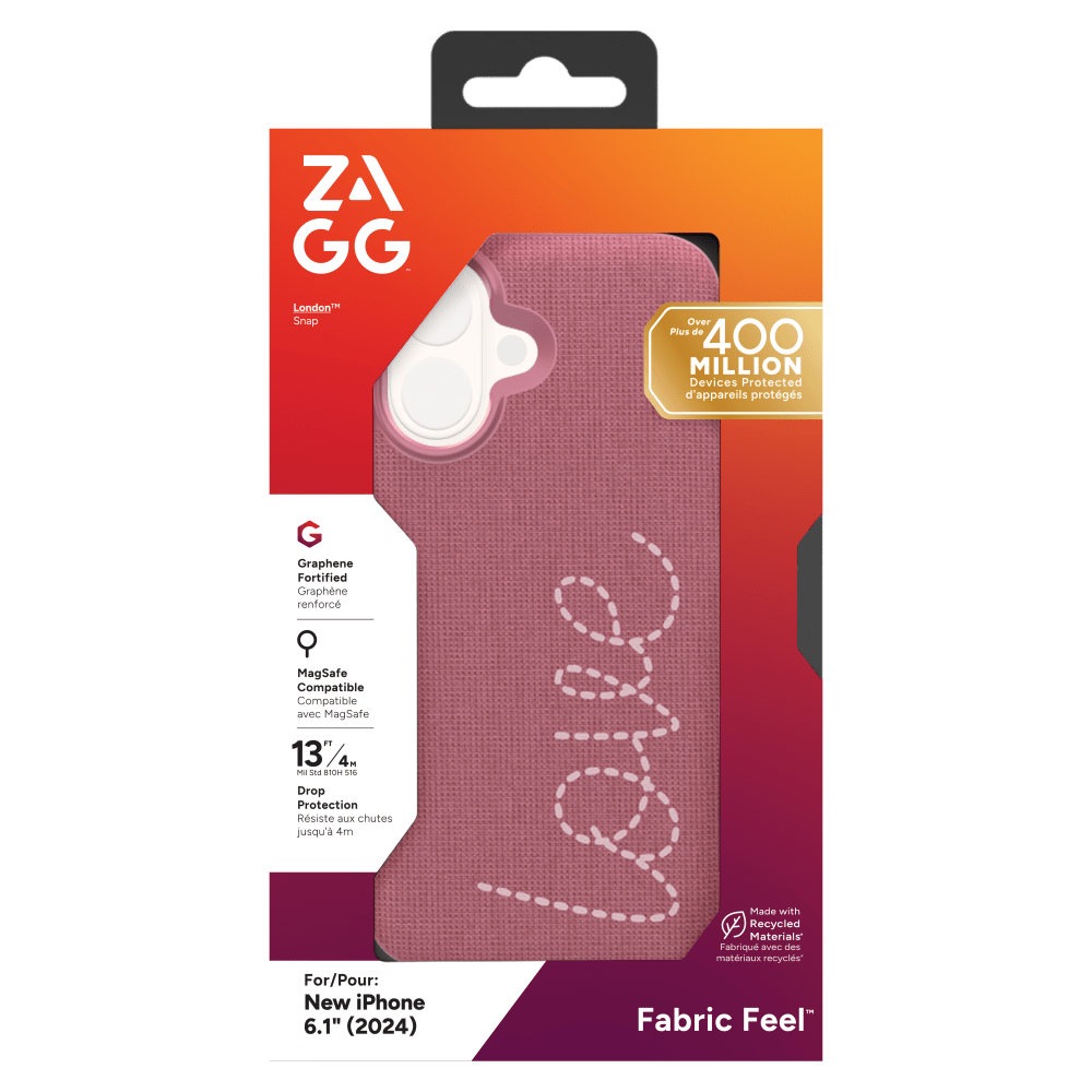 Wholesale cell phone accessory ZAGG - London Snap MagSafe Case for Apple iPhone 16 - Love