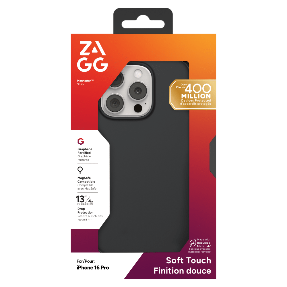 Wholesale cell phone accessory ZAGG - Manhattan Snap MagSafe Case for Apple iPhone 16 Pro -