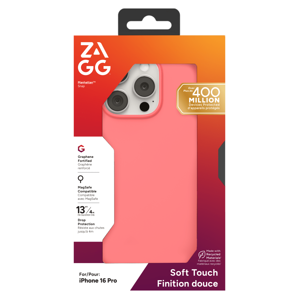 Wholesale cell phone accessory ZAGG - Manhattan Snap MagSafe Case for Apple iPhone 16 Pro -