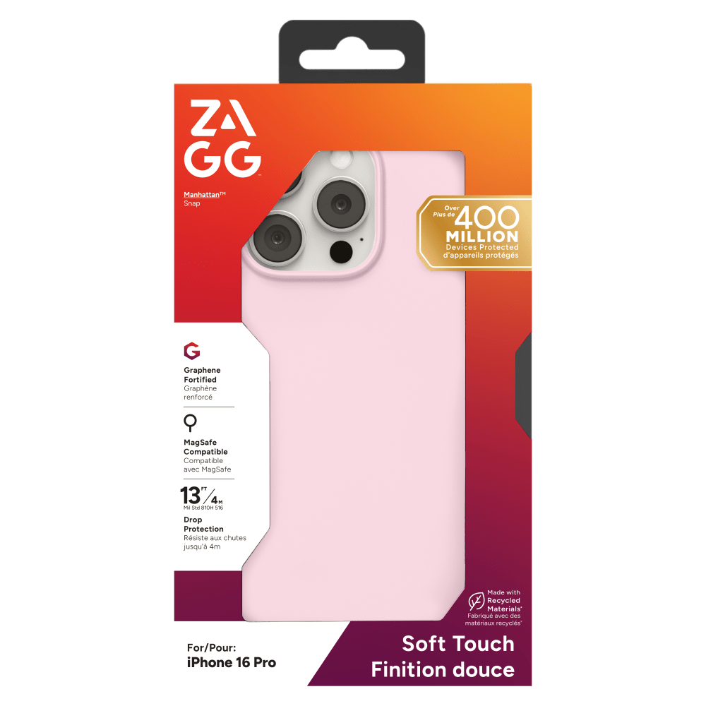 Wholesale cell phone accessory ZAGG - Manhattan Snap MagSafe Case for Apple iPhone 16 Pro -