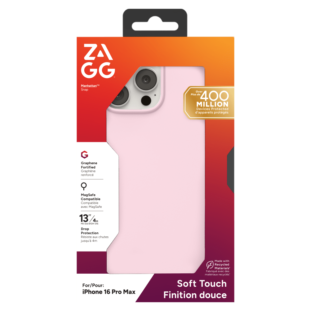 Wholesale cell phone accessory ZAGG - Manhattan Snap MagSafe Case for Apple iPhone 16 Pro Max