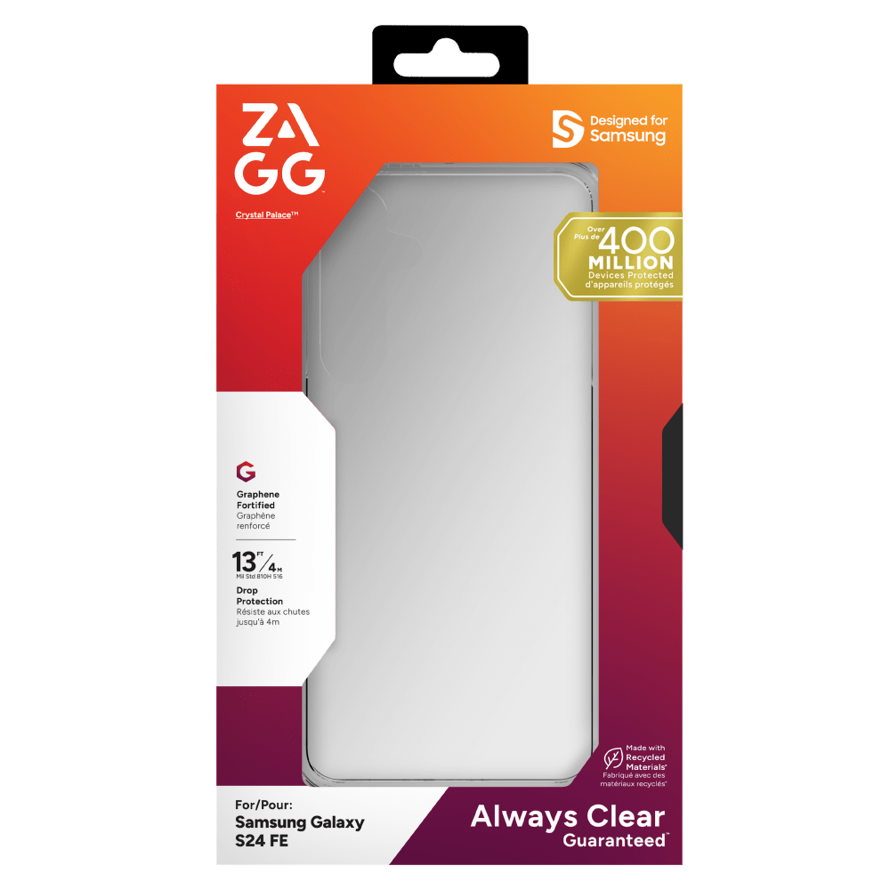 Wholesale cell phone accessory ZAGG - Crystal Palace Case for Samsung Galaxy S24 FE - Clear
