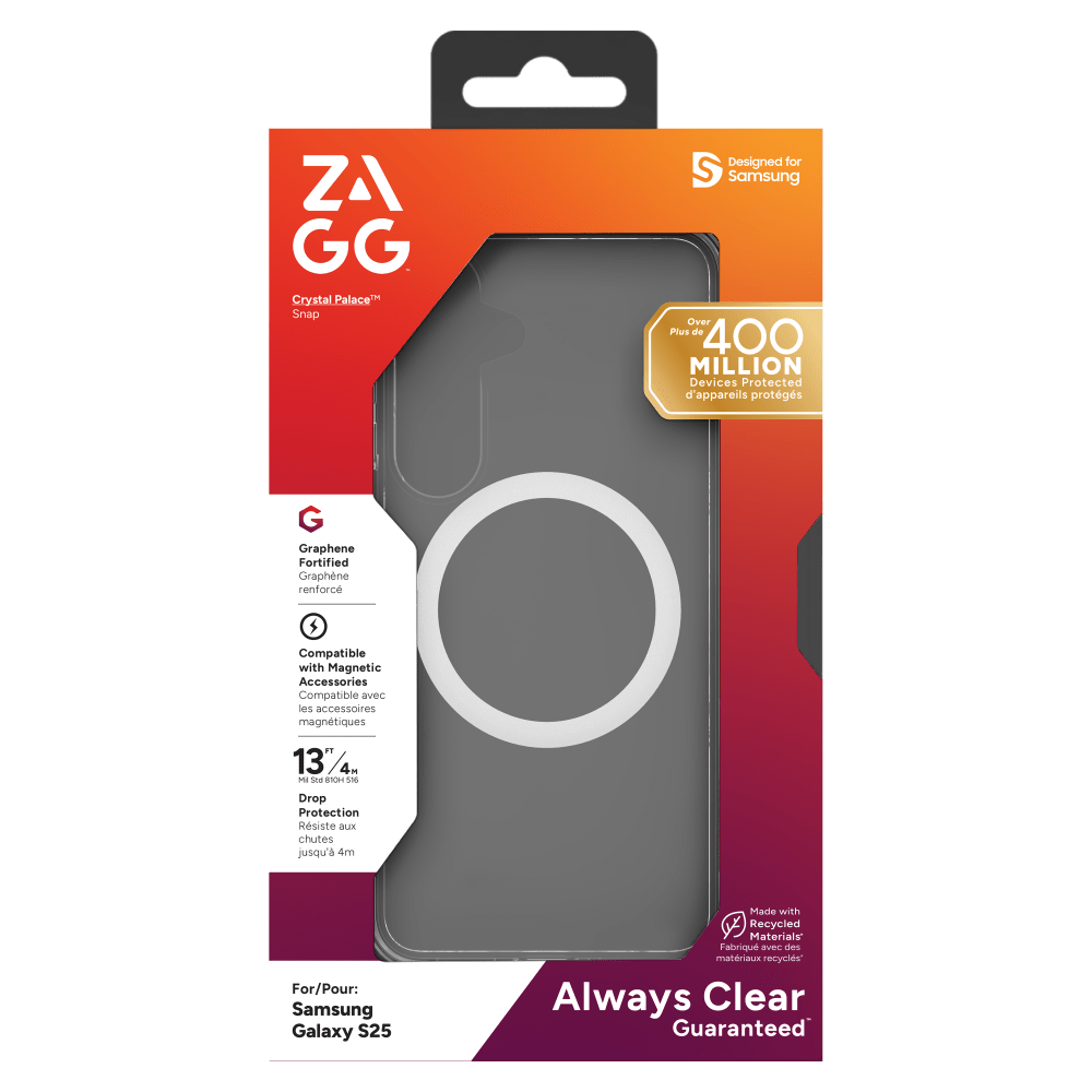 Wholesale cell phone accessory ZAGG - Crystal Palace Snap MagSafe Case for Samsung Galaxy S25