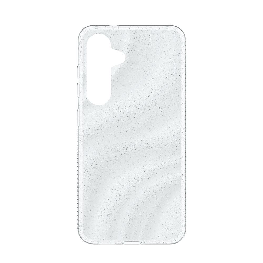 Wholesale cell phone accessory ZAGG - Milan Case for Samsung Galaxy S25 - Glitter Swirl Silver
