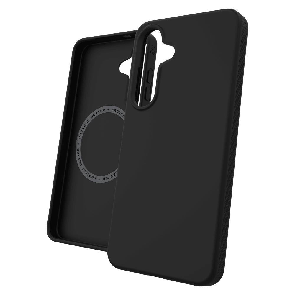Wholesale cell phone accessory ZAGG - Milan Snap Opaque Case for Samsung Galaxy S25 - Black