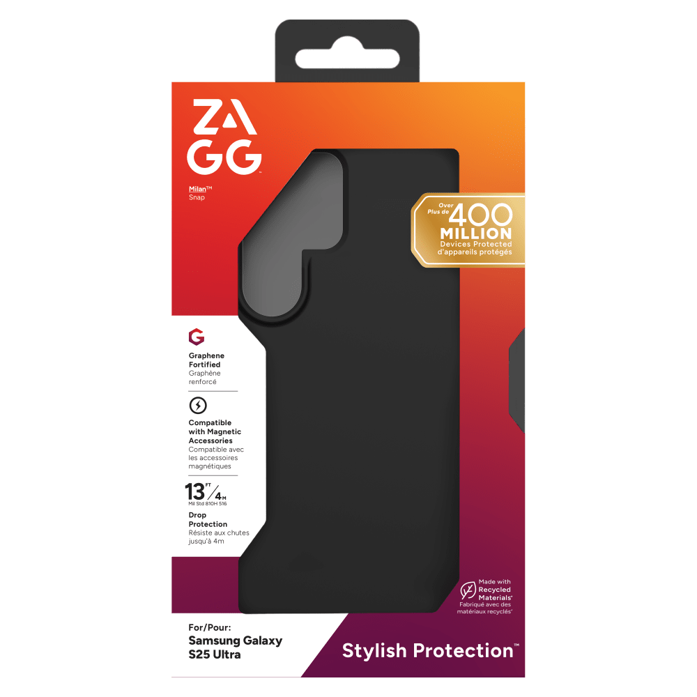 Wholesale cell phone accessory ZAGG - Milan Snap Opaque Case for Samsung Galaxy S25 Ultra -