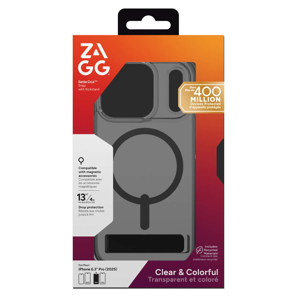 Wholesale cell phone accessory ZAGG - Santa Cruz Snap MagSafe Case with Kickstand for Apple