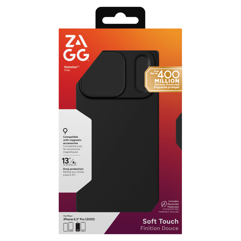 Wholesale cell phone accessory ZAGG - Manhattan Snap MagSafe Case for Apple iPhone 17 Pro -