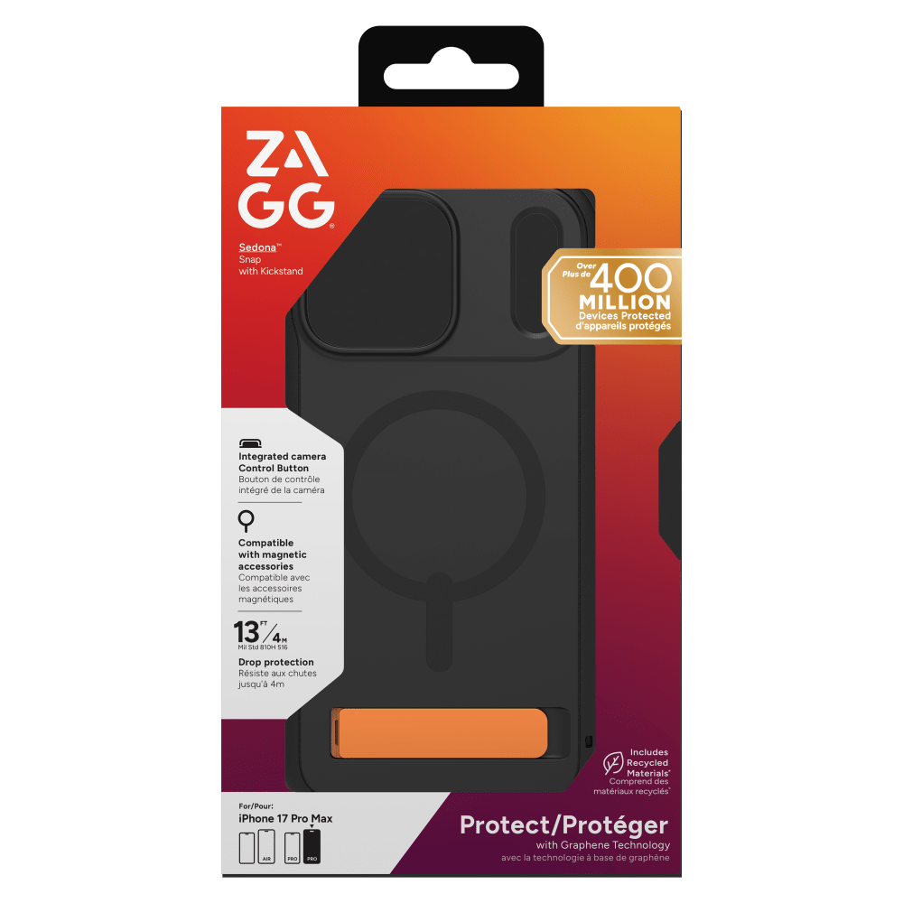 Wholesale cell phone accessory ZAGG - Sedona Snap MagSafe Case with Kickstand for Apple iPhone