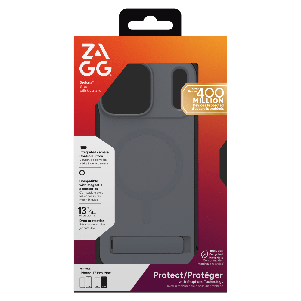 Wholesale cell phone accessory ZAGG - Sedona Snap MagSafe Case with Kickstand for Apple iPhone