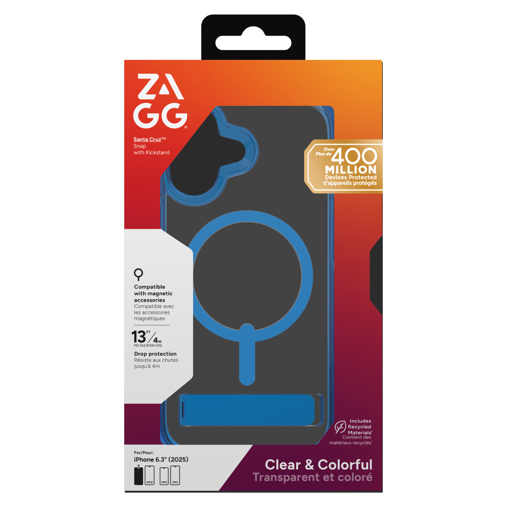 Wholesale cell phone accessory ZAGG - Santa Cruz Snap MagSafe Case with Kickstand for Apple