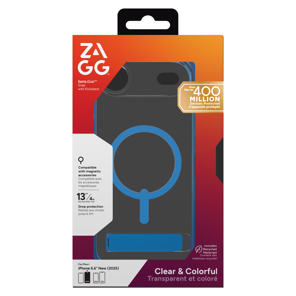Wholesale cell phone accessory ZAGG - Santa Cruz Snap MagSafe Case with Kickstand for Apple
