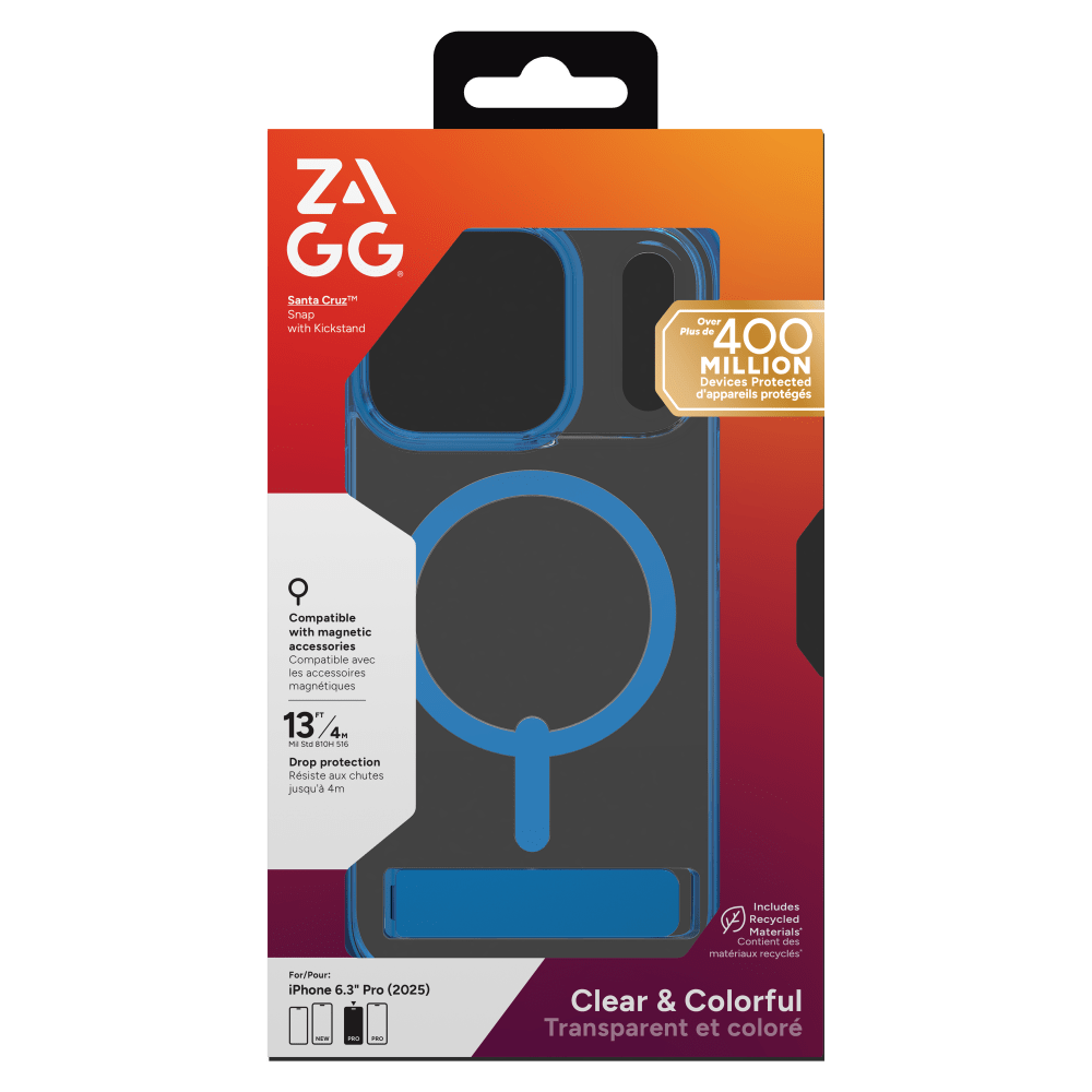 Wholesale cell phone accessory ZAGG - Santa Cruz Snap MagSafe Case with Kickstand for Apple