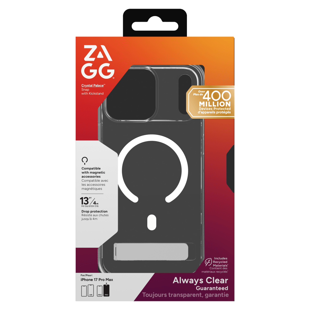 Wholesale cell phone accessory ZAGG - Crystal Palace Snap Case with Kickstand for Apple iPhone