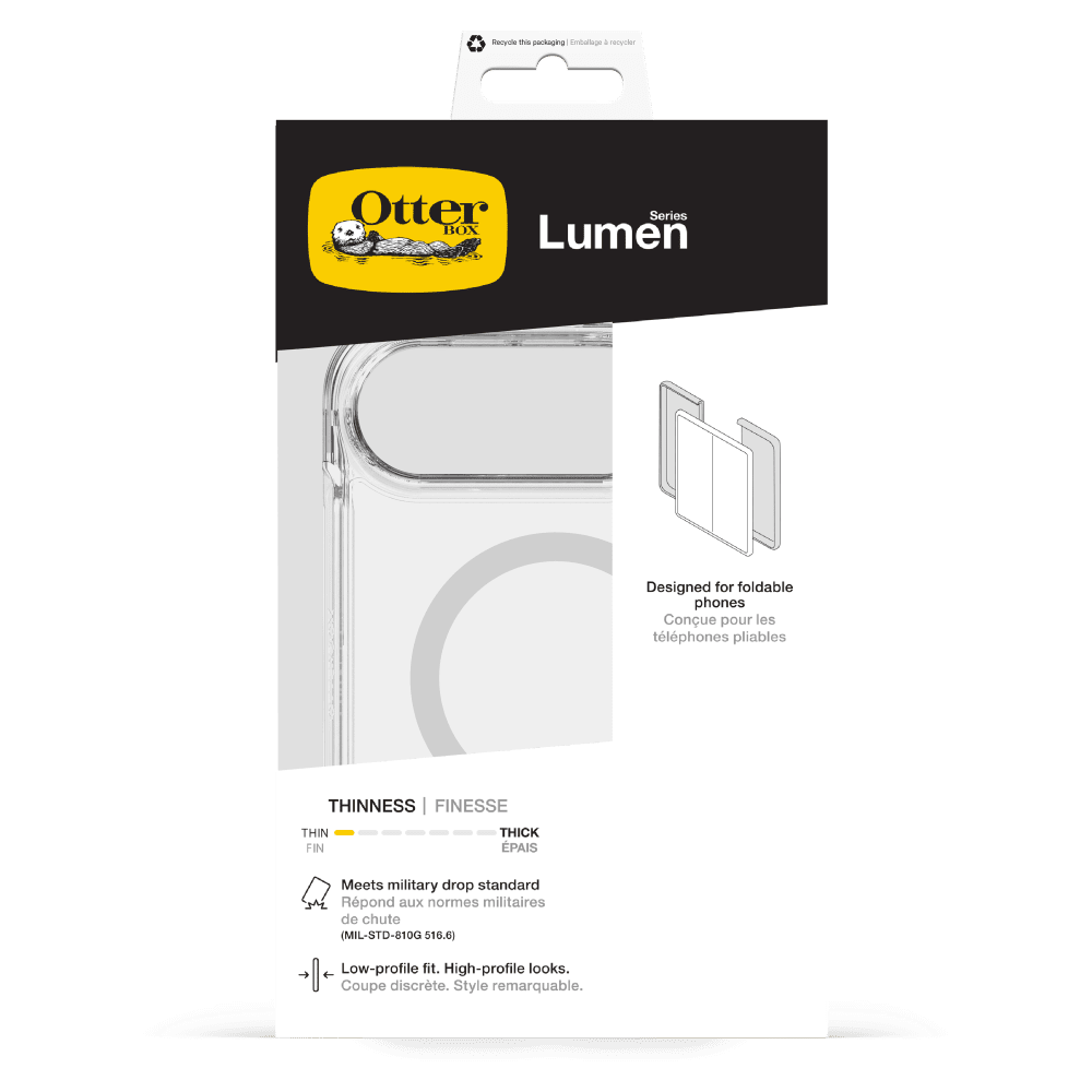 Wholesale cell phone accessory OtterBox - Lumen Clear MagSafe Case for Apple iPhone Duo - Clear