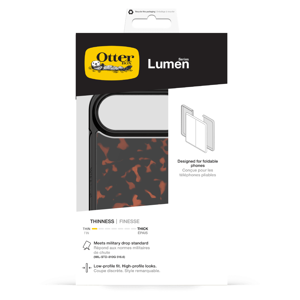 Wholesale cell phone accessory OtterBox - Lumen Clear MagSafe Case for Apple iPhone Duo - Tortoise