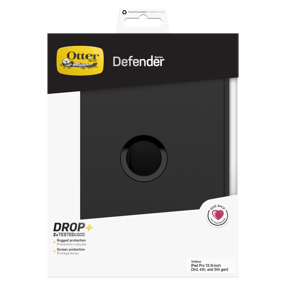 Wholesale cell phone accessory OtterBox - Defender Case for Apple iPad Pro 12.9 (2021) - Black