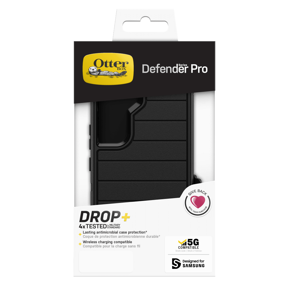 Wholesale cell phone accessory OtterBox - Defender Pro Case for Samsung Galaxy S22  - Black