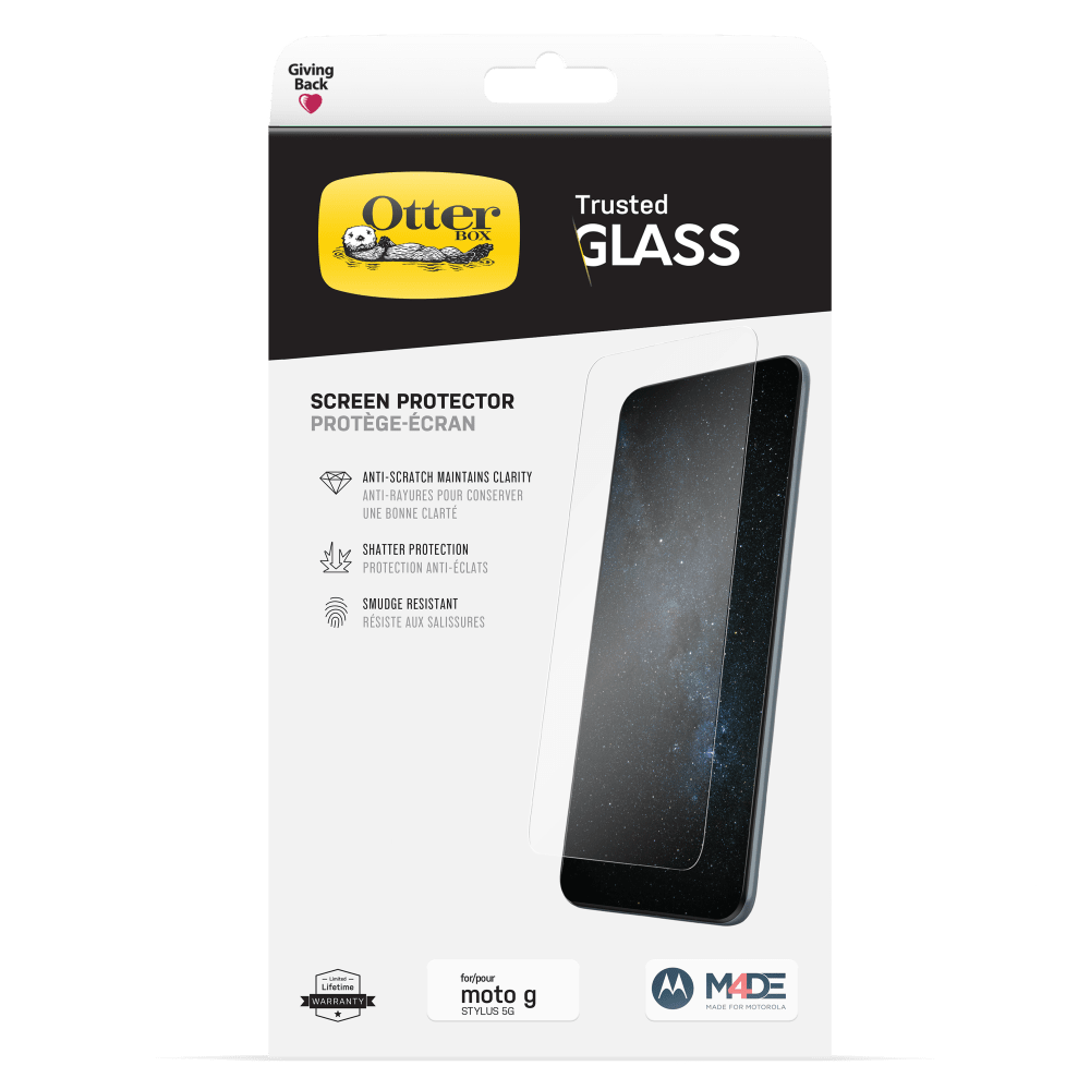 Wholesale cell phone accessory Otterbox - Trusted Glass Screen Protector for Motorola Moto