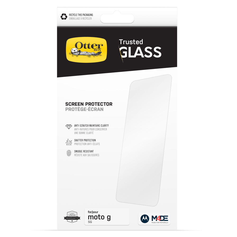 Wholesale cell phone accessory Otterbox - Trusted Glass Screen Protector for Motorola Moto